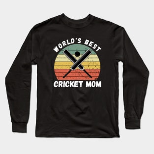 World's Best Cricket Mom Long Sleeve T-Shirt